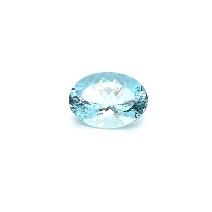 Aquamarine Oval Gemstone (13.73 cts, AAAA) - (UN-0191) - Aquamarine Oval Gemstone (13.73 cts, AAAA) - (UN-0191)