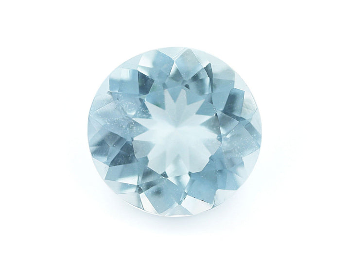 6MM Natural Blue Aquamarine AA Grade Round 0.62 Cts (AROU-127) - Bluestargemstones - - 