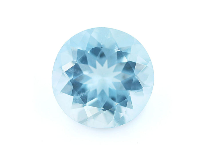 7.5MM Natural Blue Aquamarine AAAA Grade Round 1.47 Cts (AROU-122) - Bluestargemstones - - 