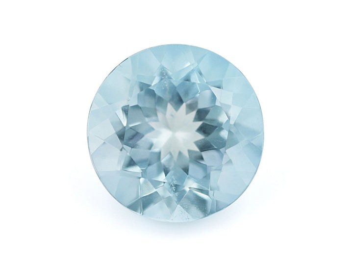 7.5MM Natural Blue Aquamarine AAA Grade Round 1.38 Cts (AROU-121) - Bluestargemstones - - 