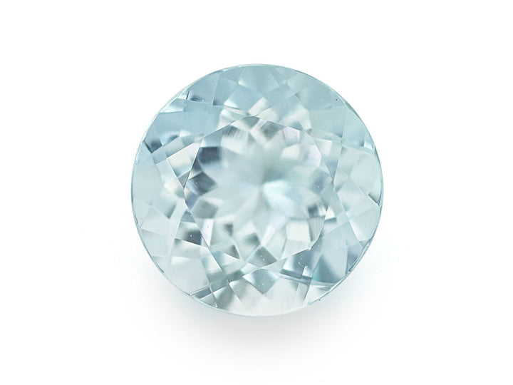 7.5MM Natural Blue Aquamarine A Grade Round 1.52 Cts (AROU-117) - Bluestargemstones - - 