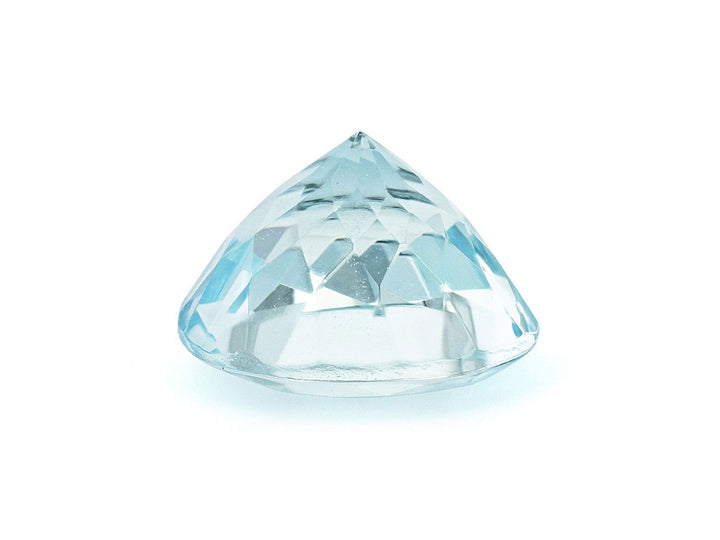 7.5MM Natural Blue Aquamarine A Grade Round 1.52 Cts (AROU-117) - Bluestargemstones - - 