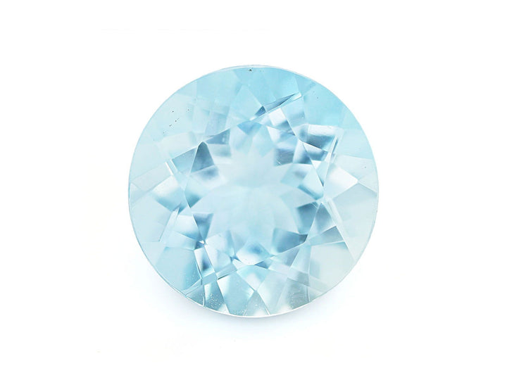 8MM Natural Blue Aquamarine AAAA Grade Round 1.87 Cts (AROU-116) - Bluestargemstones - - 