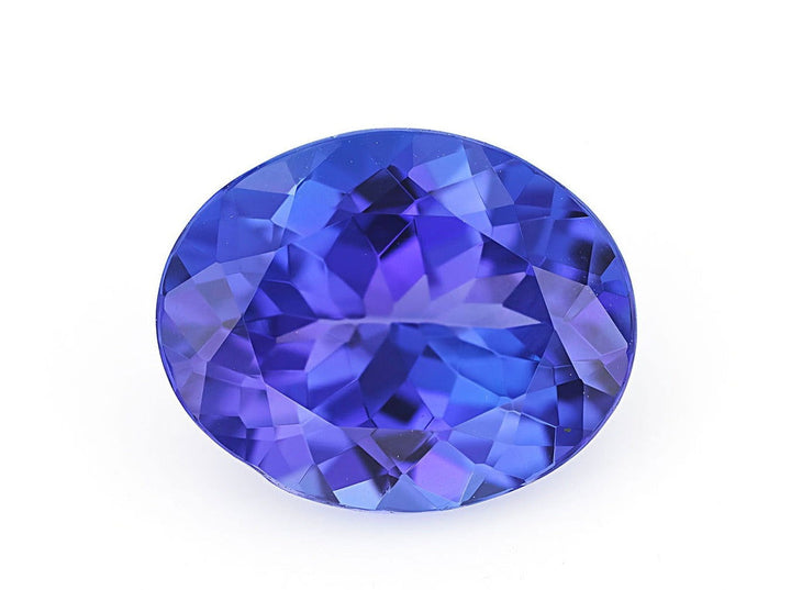 AAAA Natural VIVID Tanzanite 9x11MM Oval 3.77 Cts (TZOV028) - Bluestargemstones - - 