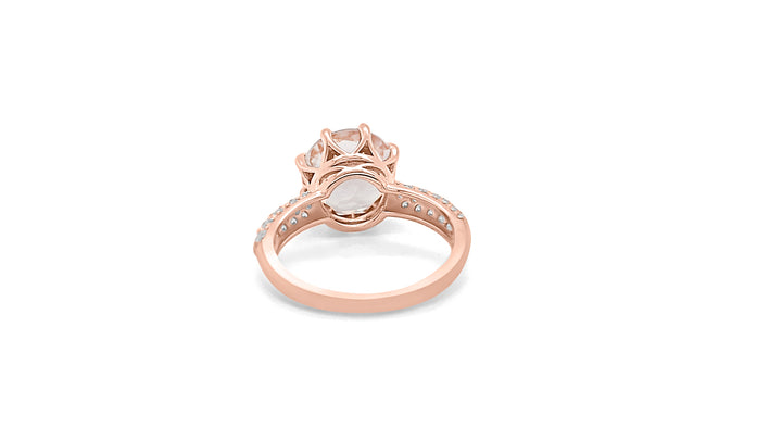 10mm Morganite Ring with Round Cut (PJC28804R)