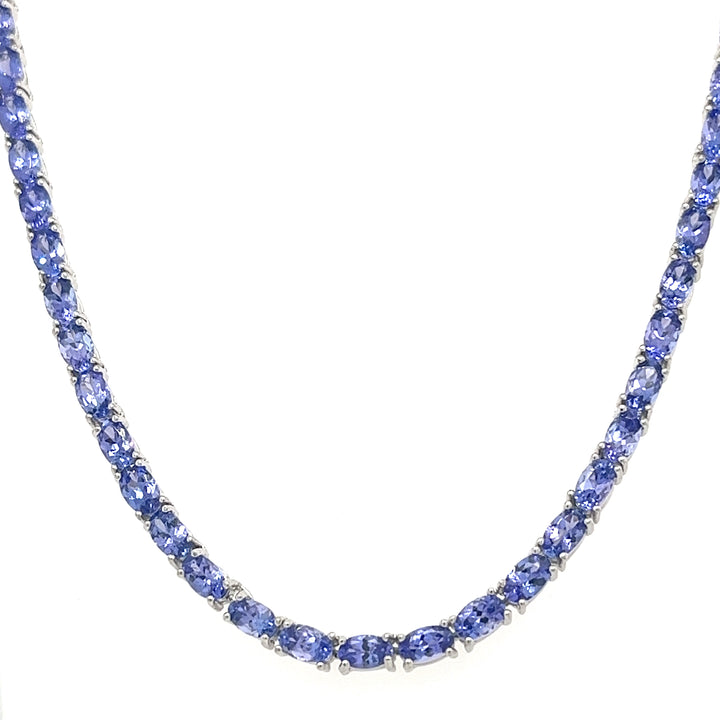 21.41 Carat Untreated Tanzanite Necklace: Nature's Beauty, Captured (PJC31564N) - 21.41 Carat Untreated Tanzanite Necklace: Nature's Beauty, Captured (PJC31564N)