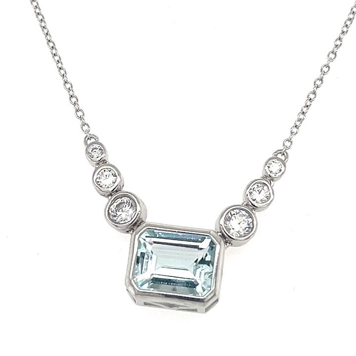 3.75 Carat Aquamarine Necklace: A Timeless Beauty (PJC31631N) - 3.75 Carat Aquamarine Necklace: A Timeless Beauty (PJC31631N)