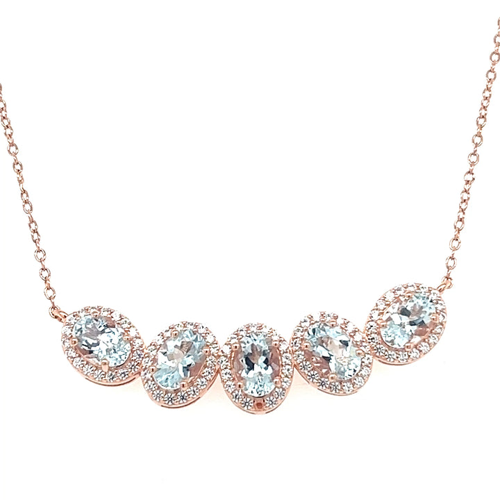 5 Stunning Reasons to Fall in Love with This 18K Rose Gold Aquamarine Necklace (PJC6816N-C) - 5 Stunning Reasons to Fall in Love with This 18K Rose Gold Aquamarine Necklace (PJC6816N-C)